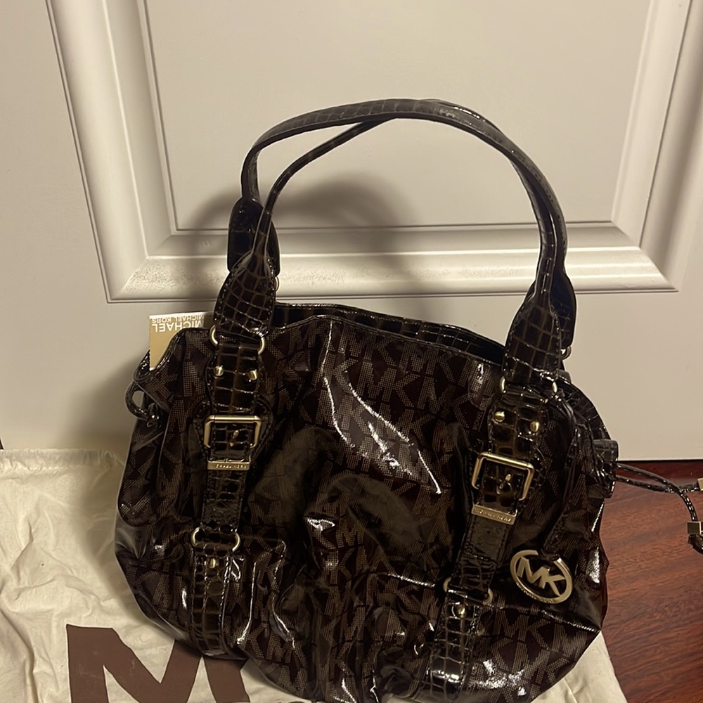 Michael Kors Brown/coffee drawstring bag